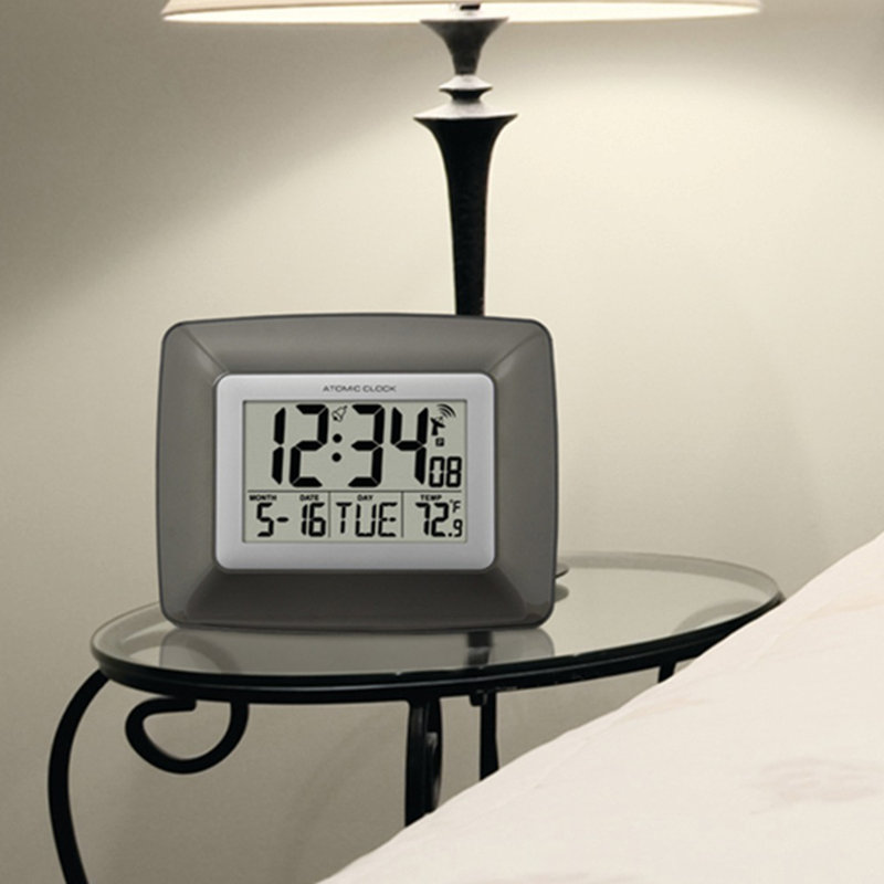 Symple Stuff Rectangular Atomic Digital Wall Clock & Reviews Wayfair